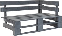 VidaXL Tuinhoekbank pallet hout grijs