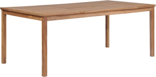 VidaXL Tuintafel 200x100x77 cm massief teakhout