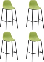 VidaXL Barstoelen 4 st stof groen