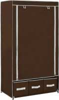 VidaXL Kledingkast 87x49x159 cm stof bruin