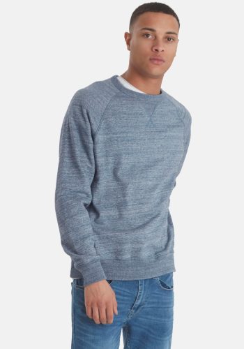 Blend gemêleerde sweater blauw