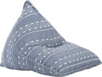 VidaXL Zitzak stof patchwork indigo