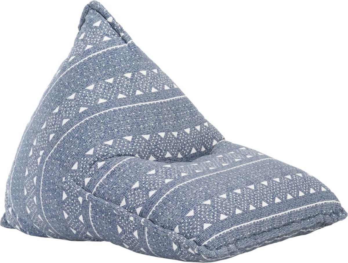 VidaXL Zitzak stof patchwork indigo
