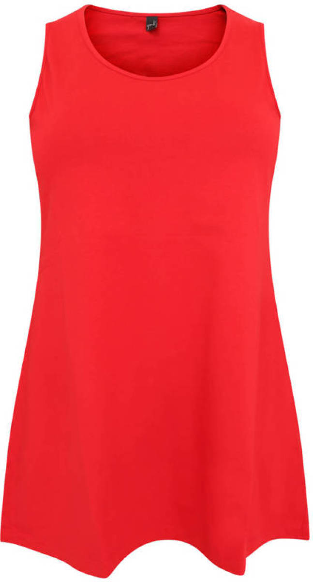 Yoek top COTTON rood