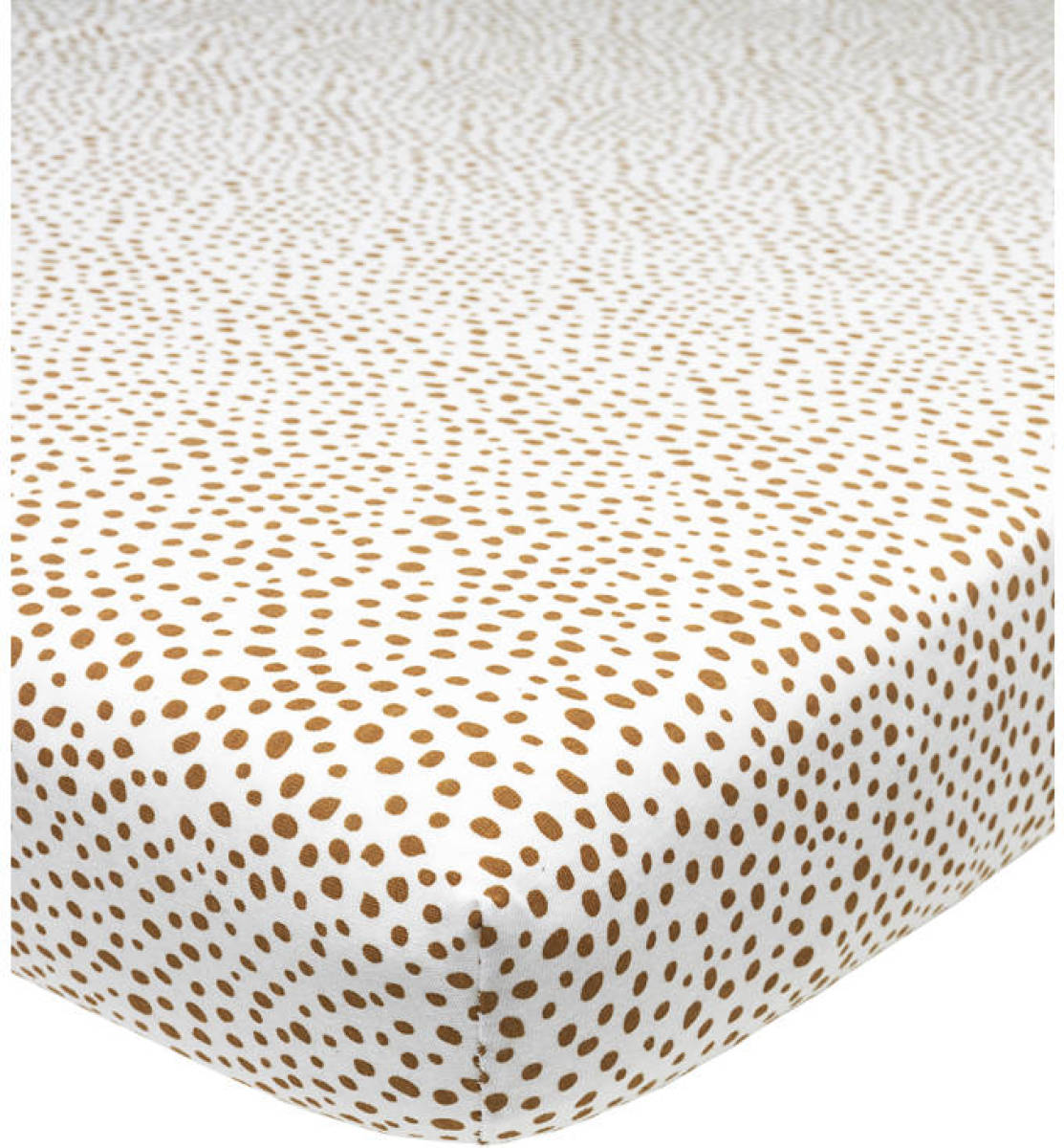 Meyco jersey hoeslaken boxmatras 75x95 cm Cheetah camel