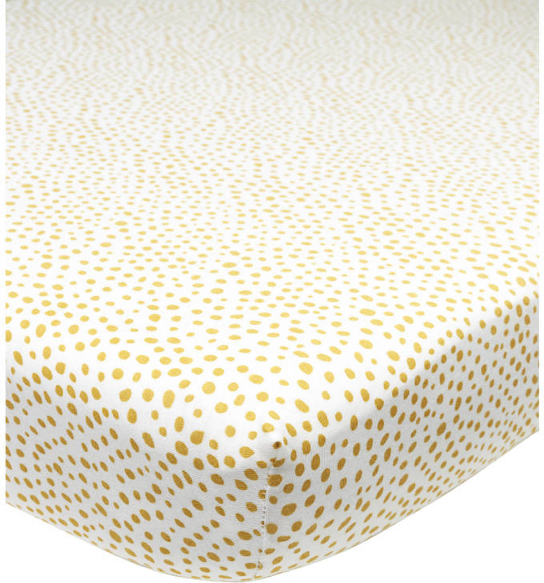 Meyco jersey hoeslaken boxmatras 75x95 Cheetah honey gold