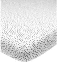 Meyco jersey hoeslaken boxmatras 75x95 cm Cheetah wit/grijs