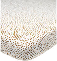 Meyco katoenen jersey hoeslaken wieg 40x80/90 Cheetah camel