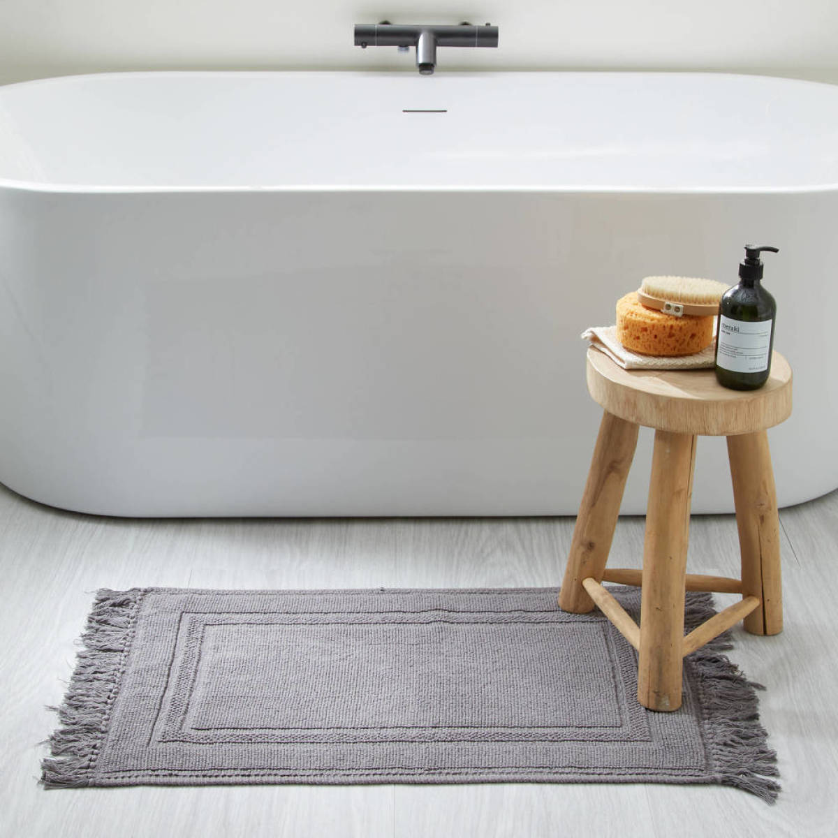 wehkamp home badmat (80x50 cm) grijs