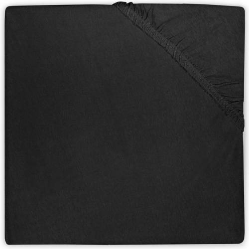 Jollein katoenen hoeslaken ledikant 60x120cm zwart