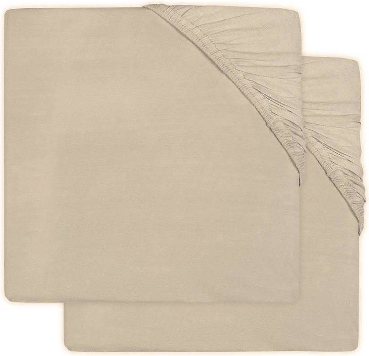 Jollein Hoeslaken jersey boxmatras 75x95cm nougat (2pack)