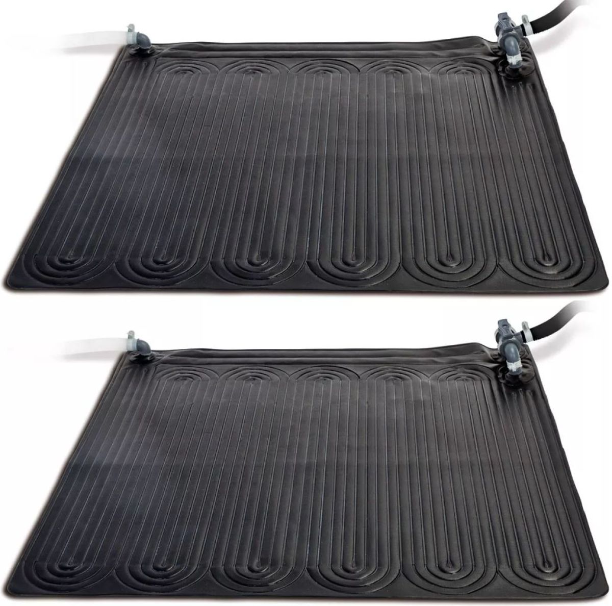 Intex Verwarmingsmat op zonne-energie 2 st 1,2x1,2 m PVC zwart 28685