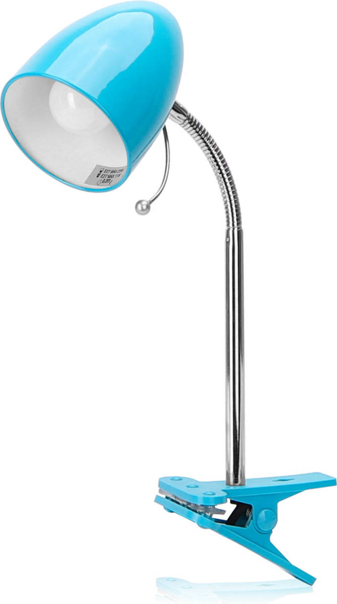 Aigostar Led Klemlamp - E27 - Turqoise- Excl. Lampje