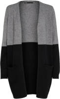 Only Long Knitted Cardigan Dames Grijs