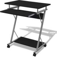 VidaXL Studenten computerbureau 60 x 40 x 75 cm (zwart)