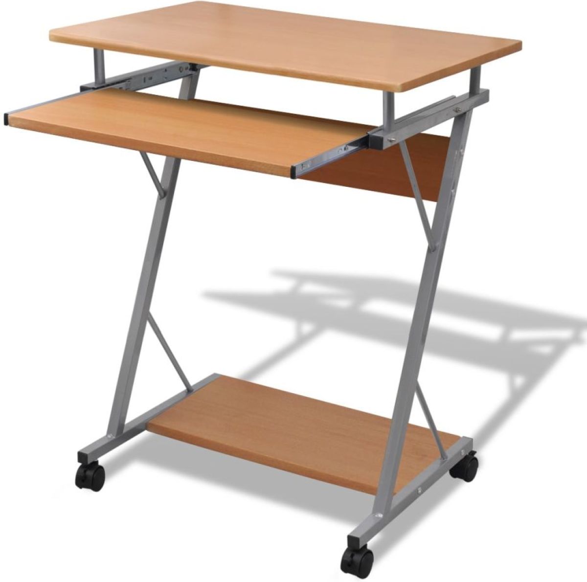 VidaXL Studenten computerbureau 60 x 40 x 75 cm (bruin)