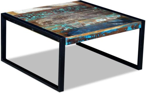 VidaXL Salontafel 80x80x40 cm massief gerecycled hout