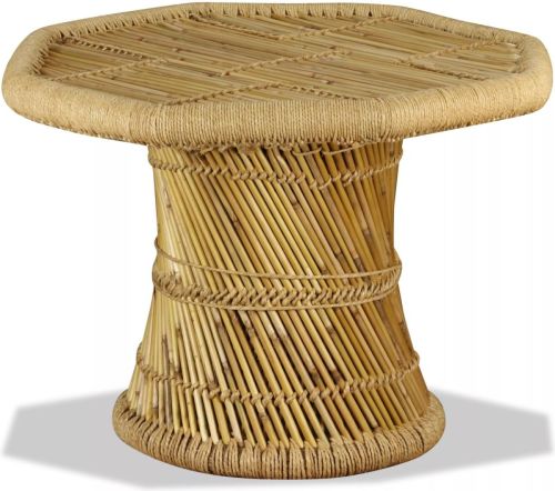 VidaXL Salontafel achthoekig 60x60x45 cm bamboe