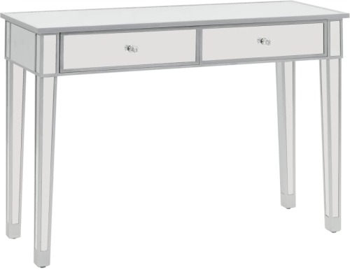 VidaXL Wandtafel gespiegeld 106,5x38x76,5 cm MDF en glas