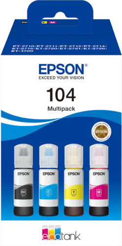 Epson 104 Inktflesjes Combo Pack Kleur