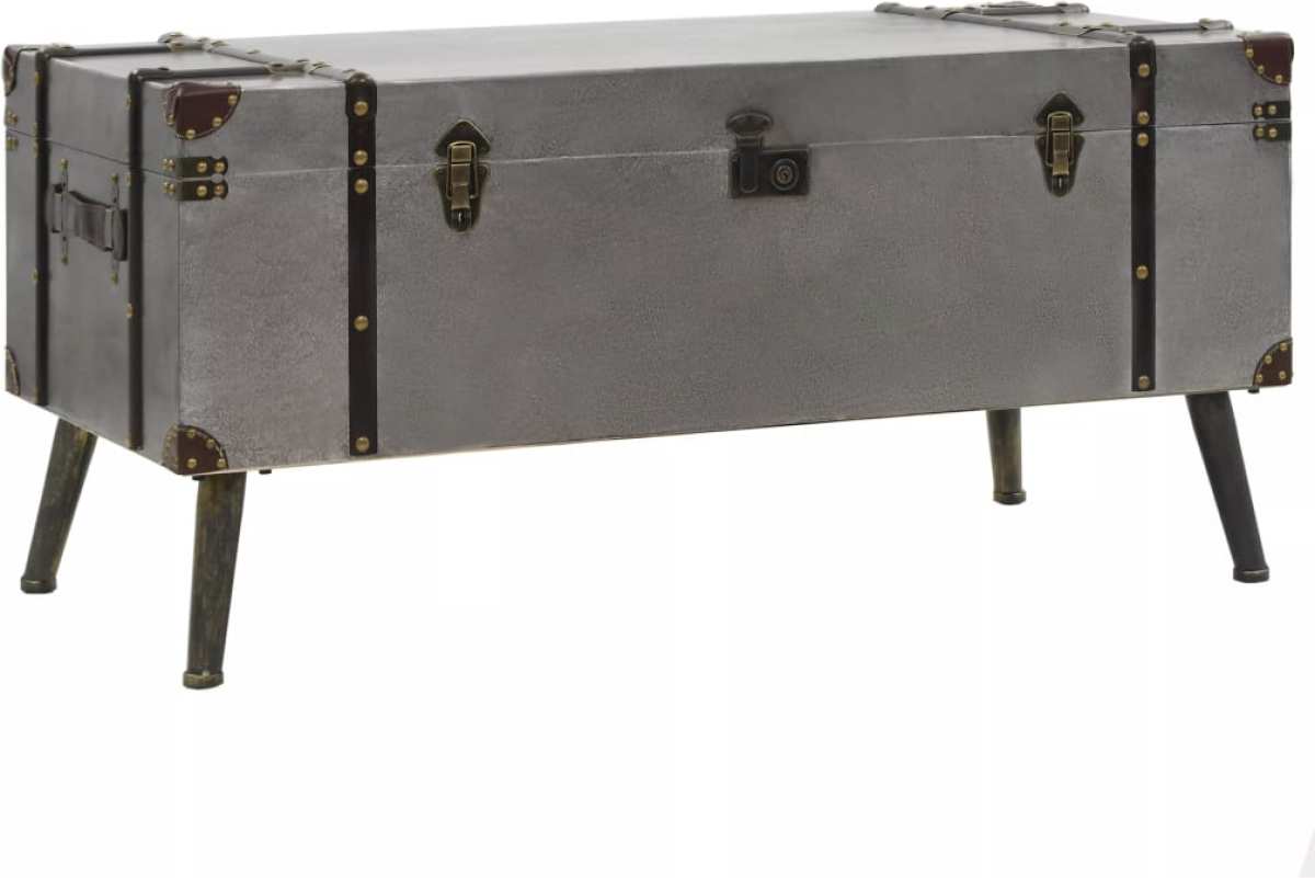 VidaXL Salontafel 102x51x47,5 cm MDF en aluminium