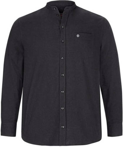 Jan Vanderstorm regular fit overhemd Plus Size KALLU Plus Size zwart