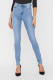 NOISY MAY high waist skinny jeans NMCALLIE blauw