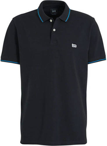 Lee regular fit polo donkerblauw