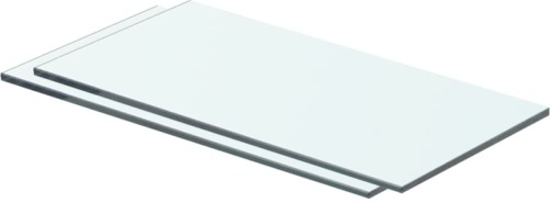 VidaXL Schappen 2 st 40x15 cm glas transparant