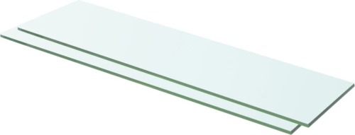 VidaXL Schappen 2 st 60x12 cm glas transparant