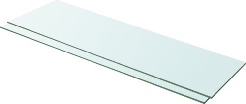 VidaXL Schappen 2 st 100x30 cm glas transparant