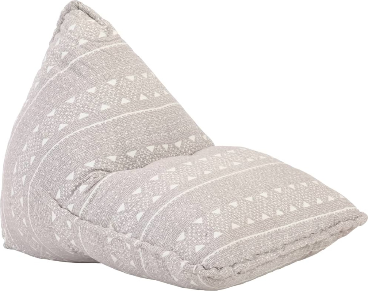 VidaXL Zitzak stof patchwork lichtbruin