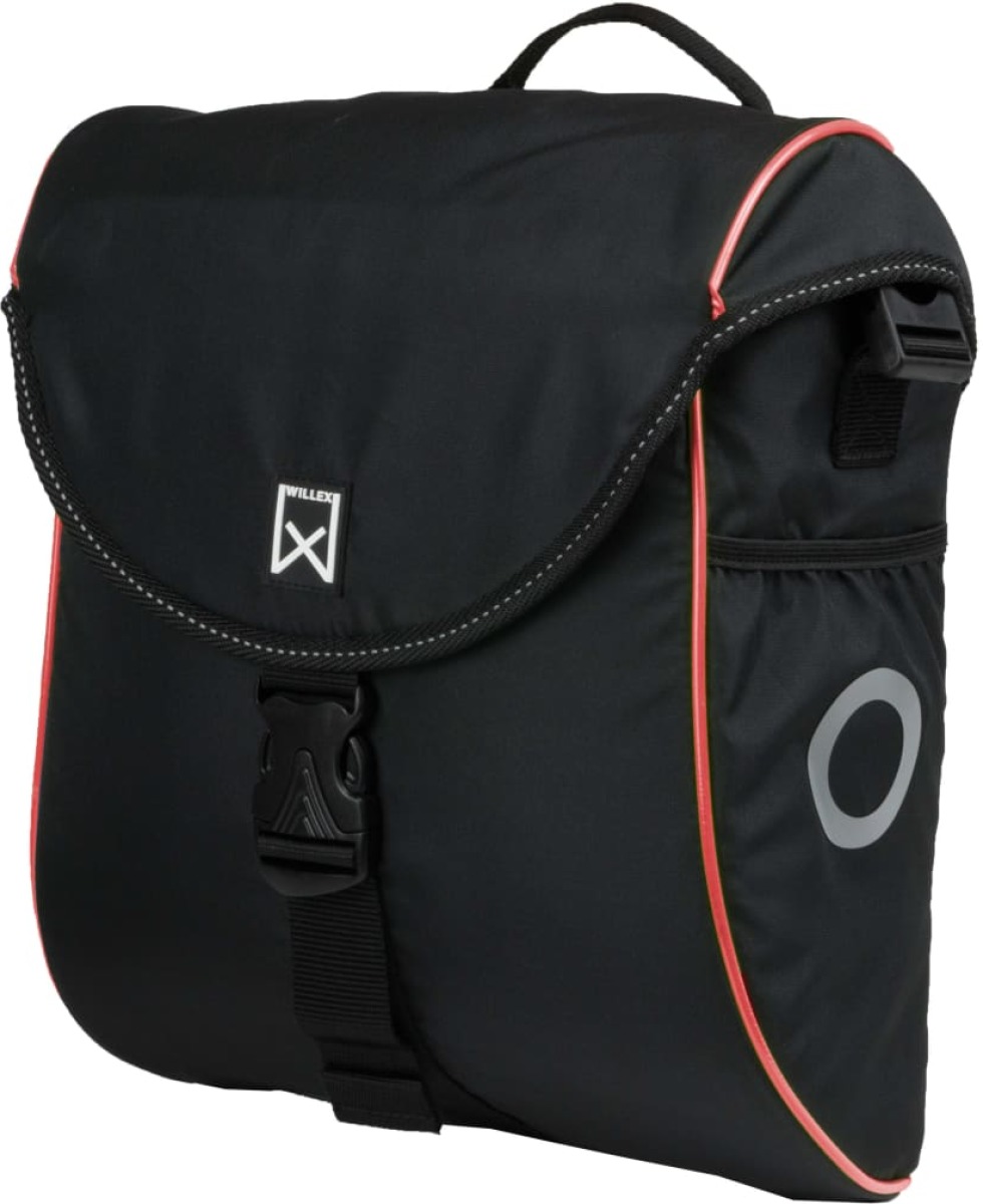 Willex Fietstas 300 S 12 L zwart en rood