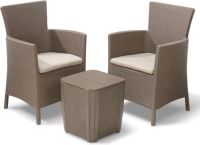 Allibert Tuinset Iowa cappuccino 3-delig 224383