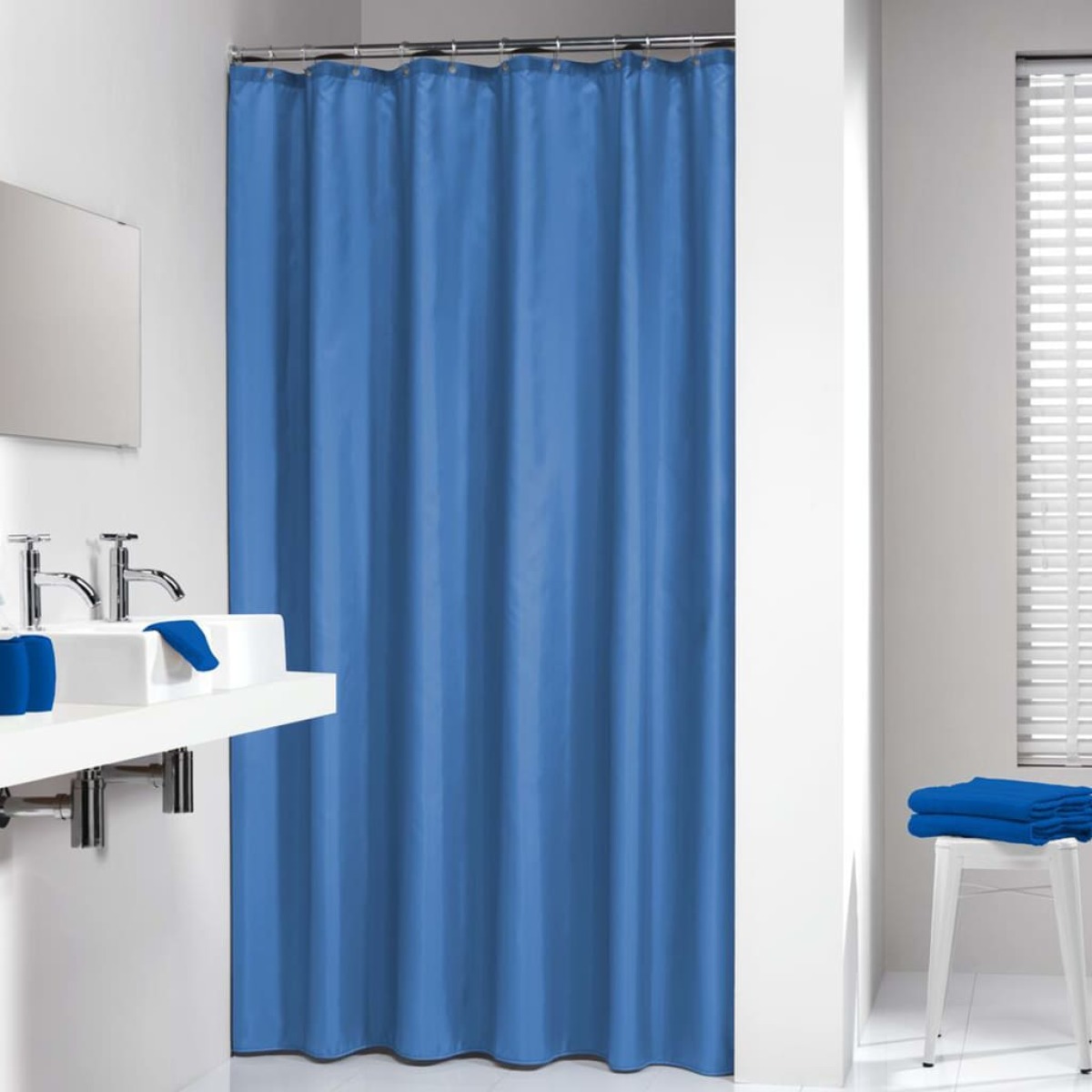 Sealskin Douchegordijn Madeira 180x200 cm blauw