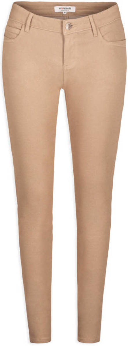 Morgan low waist skinny jeans lichtbruin