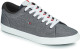 Tommy hilfiger Essential Chambray Vulcanized sneakers zwart/grijs