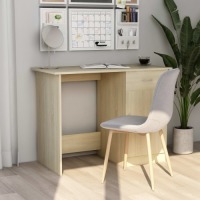 VidaXL Bureau 100x50x76 cm spaanplaat sonoma eikenkleurig
