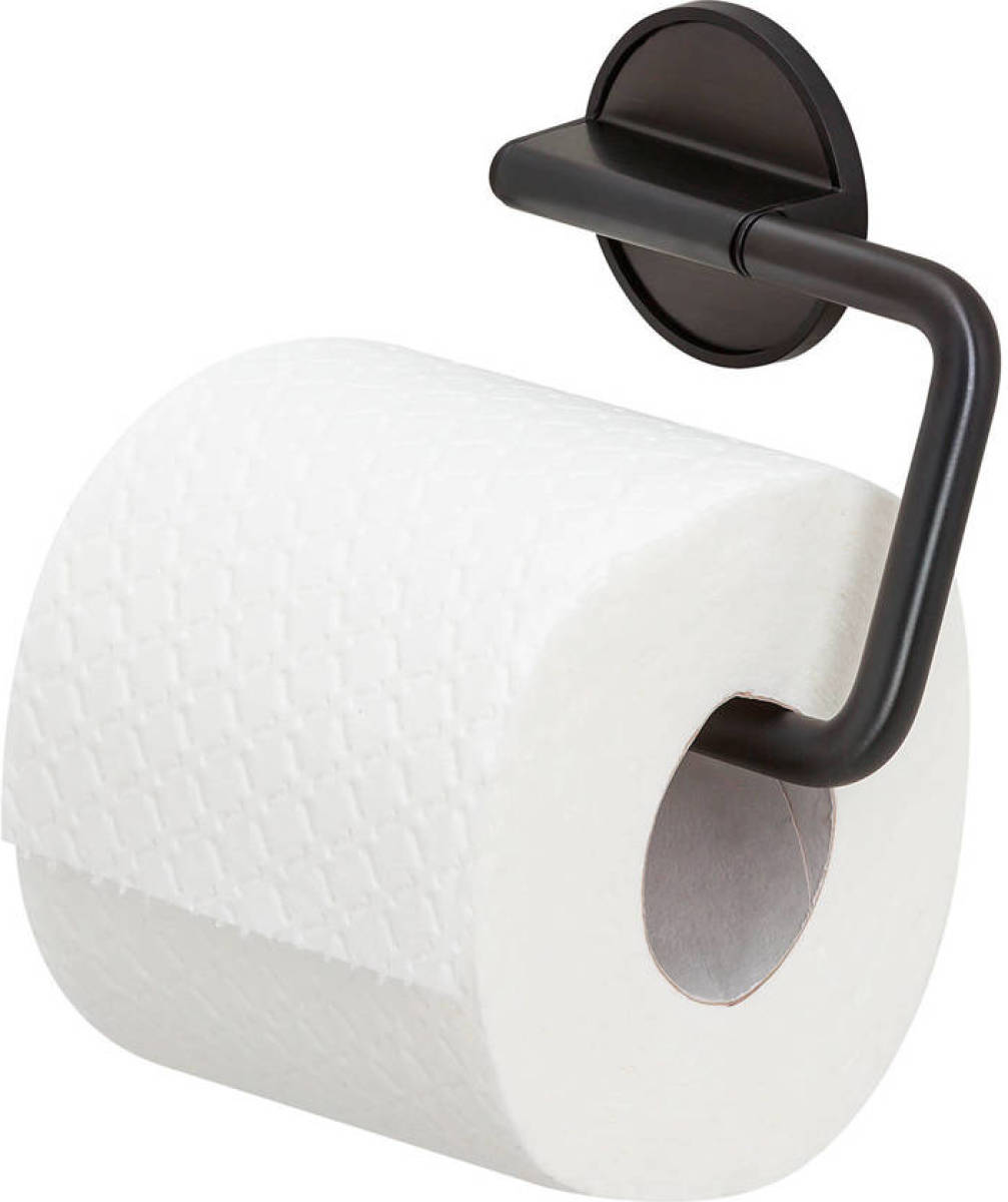TIGER Tune toiletrolhouder Zwart metaal geborsteld / Zwart