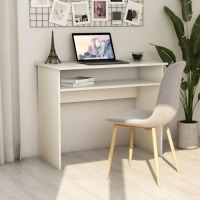 VidaXL Bureau 90x50x74 cm spaanplaat wit