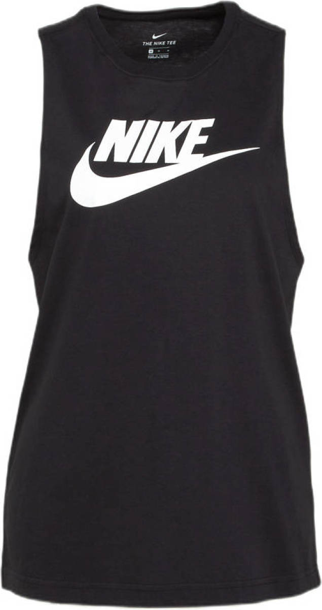 Nike top zwart/wit