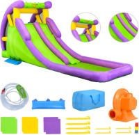 Happy Hop Glijbaan opblaasbaar met plonsbad 600x215x255 cm PVC