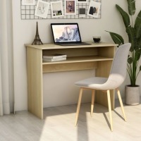 VidaXL Bureau 90x50x74 cm spaanplaat sonoma eikenkleurig