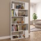 VidaXL Boekenkast/kamerscherm 80x24x159 cm spaanplaat hoogglans wit