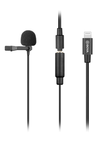 Boya microfoon BY-M2 Lapel 3,5 audiojack/lightning adapter