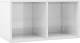VidaXL Opbergbox voor LP's 71x34x36 cm spaanplaat hoogglans wit