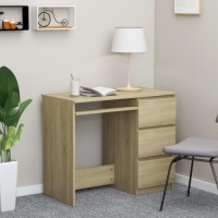 VidaXL Bureau 90x45x76 cm spaanplaat sonoma eikenkleurig