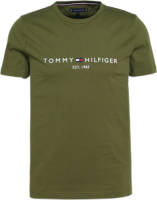 Tommy hilfiger T-shirt van biologisch katoen groen