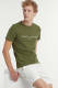 Tommy hilfiger T-shirt van biologisch katoen groen