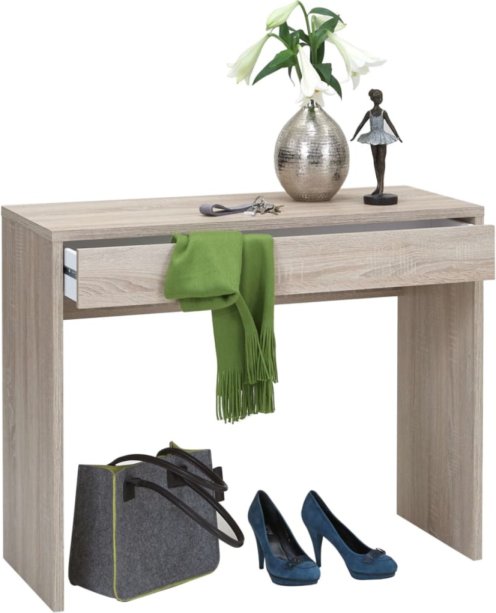 FMD Bureau met brede lade 100x40x80 cm eikenkleurig